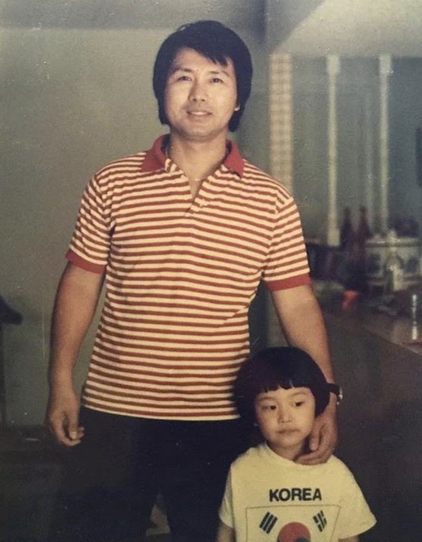 Jesus Calling podcast 406 featuring J.S. Park - shown here as a young boy with his father
